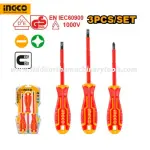 Ingco | 3 Pcs Insulated Screwdriver Set (HKISD0308)