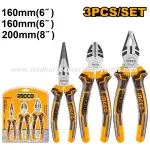 Ingco | 3 Pcs Pliers Set (HKPS08318)