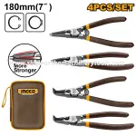 Ingco | 4 Pcs Circlip Pliers Set (HCCPS26180)