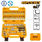 Ingco | 46 Pcs Socket Set (HKTS14462) -  1/4 inch