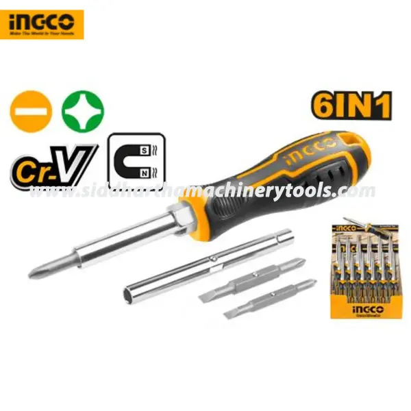 Ingco | 6 in 1 Screwdriver Set (AKISD0608)