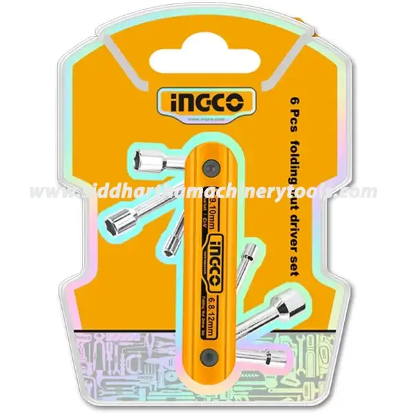 Ingco | 6 Pcs Folding Nut Driver Set (HFND0601)
