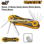 Ingco | 8 Pcs Hex Key (HHK14081)
