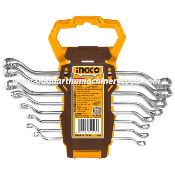 Ingco | 8 Pcs Offset Ring Spanner Set (HKSPA3088)
