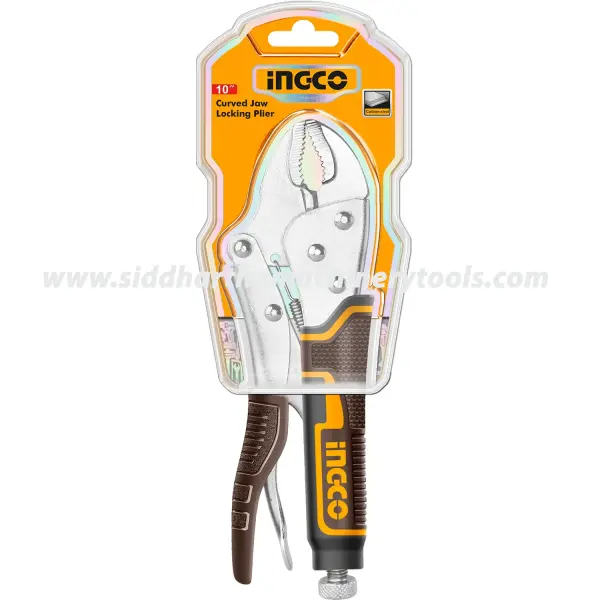 Ingco | Curved Jaw Locking Plier (HCJLW0210) - 10 inch