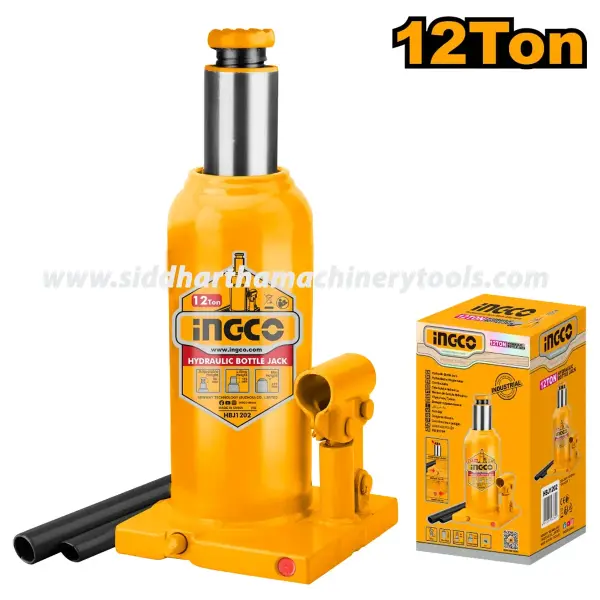 Ingco | Hydraulic Bottle Jack (HBJ1202) - 12 Ton