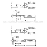 Taparia | Circlip Pliers - Internal St. Nose (1441C) - 7 inch